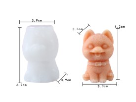 Molde silicona perrito con correa